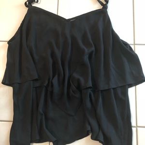 Torrid plus size black strappy tank top.